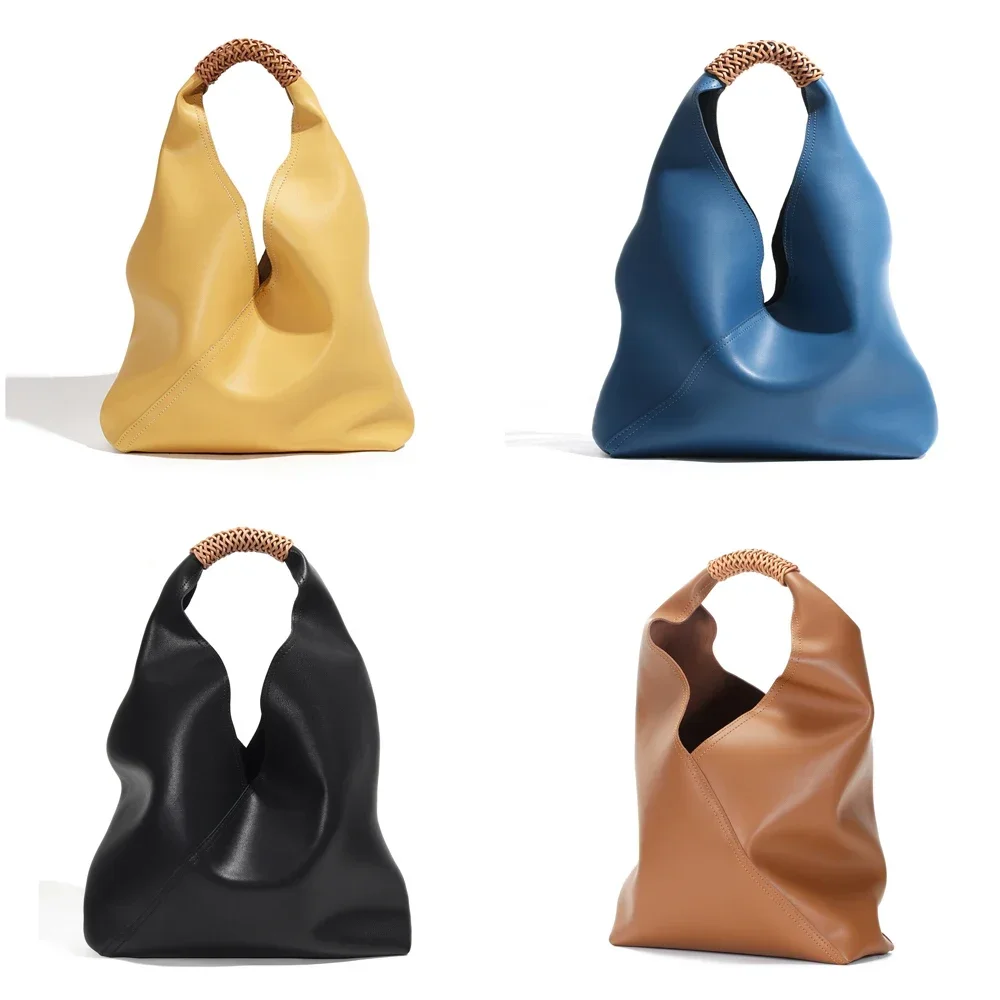 

Cowhide Women's Handbag Soft Leather Shoulder Bag for Women Large Capacity Female Handbag Tote Ladies Bag Hobo Bucket