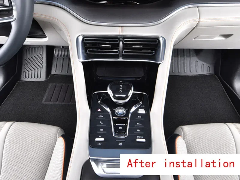 Car Floor Mats For BYD Song Plus DM-i EV 2024 2025 Seal U Trunk Mat Backrest Cushion Non-slip Foot Pad Cargo Liners