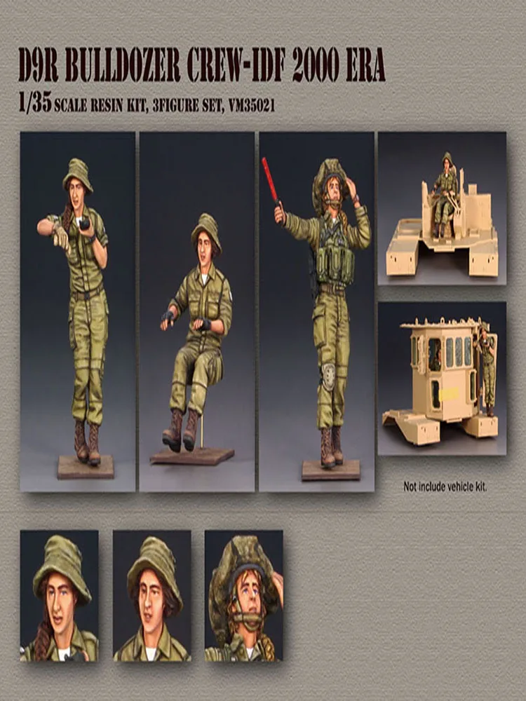 

New Unassembled 1/35 Modern women officers stand figure Resin Kit DIY Toys Unpainted resin model