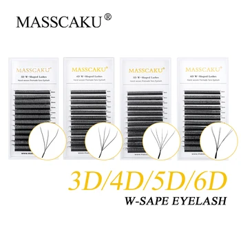 MASSAKU 3D 6D 8D 모양 속눈썹 클러스터, 글로벌 도매 속눈썹, 쉬운 팬 볼륨, 위스피 가짜 속눈썹, 프리미엄 고밀도 섬모 공급 업체