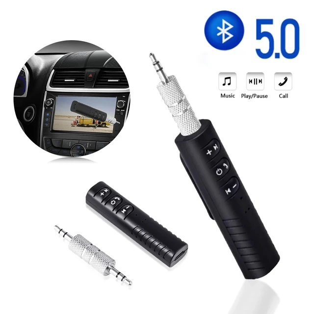 Adaptateur émetteur récepteur Bluetooth 5.0 sans fil, prise jack 3.5mm pour  musique de voiture, audio, récepteur de téléphone, sauna, mains libres, 5V,  mx A2dp, 1 pièce - AliExpress