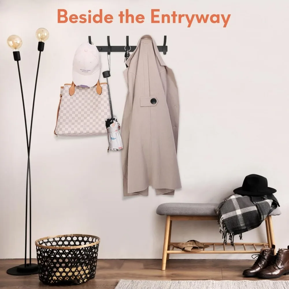 1PCS Bathroom Sticky Hook,Coat Rack Wall Mount, Thickened Clothe Hook,Wall Hanging, Towel Clothe Wall Hanger Iron Crafts 4
