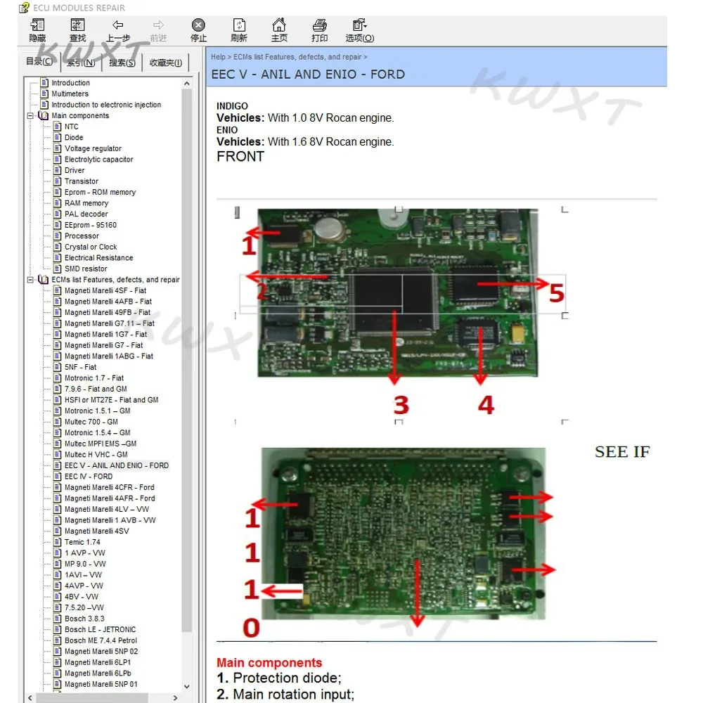 ECU Repair Software ECU Modules Repair Pinout Immo Location