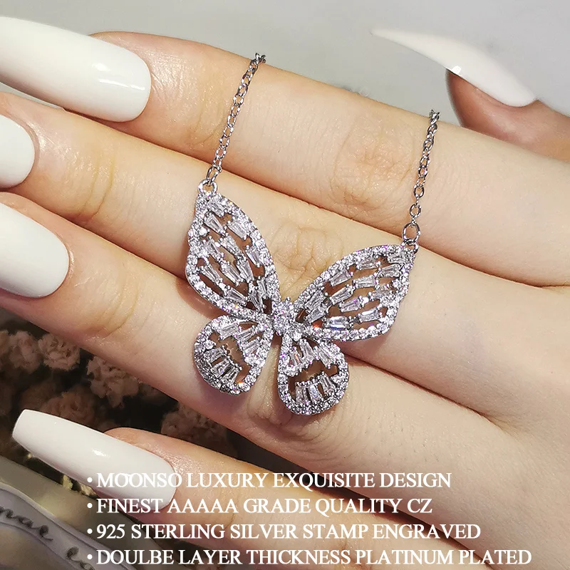Pendant Necklace Silver Necklace Silver Necklace Charms Fashion Cross Heart Punk Butterfly Pearl Silver Color Chain Necklace Pendant for Women Christmas Party Gift Jewellery Z4