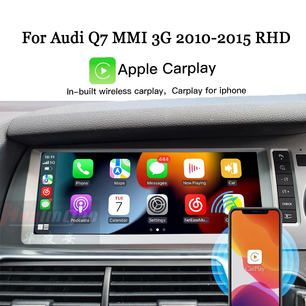 Android head unit 10.25inch for Audi Q7 2010 2015 RHD aftermarket