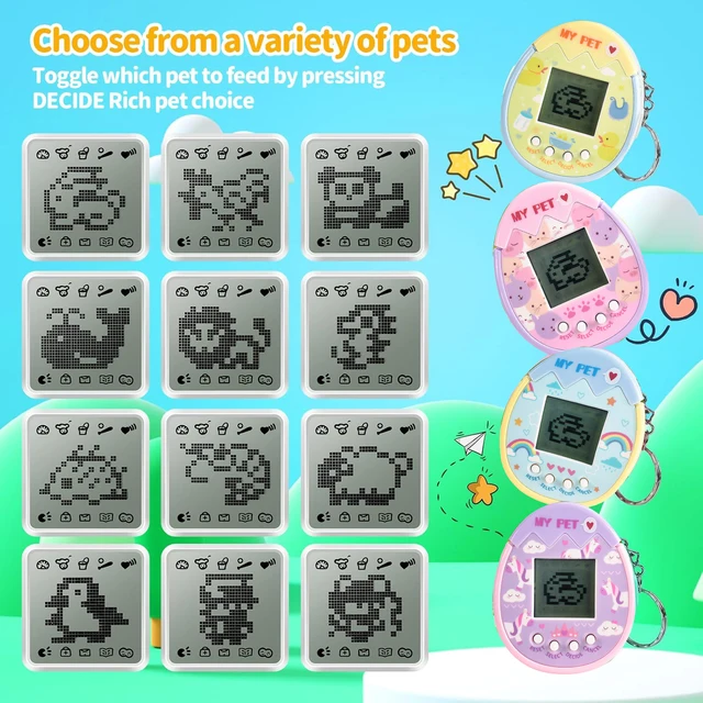Jeu électronique pour animaux de compagnie, jouets virtuels nostalgiques, cyber-digital, animaux pour enfants 1