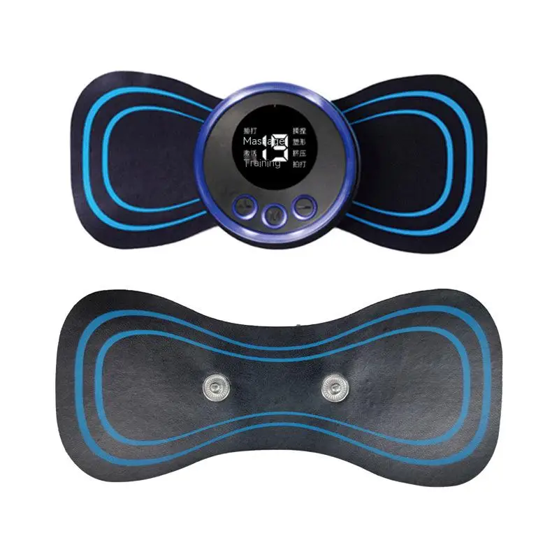 Ems Electric Pulse Neck Massager Neck Massage Patch Back Sticker Muscle  Stimulator Portable Relaxation Remote Control Model - Temu