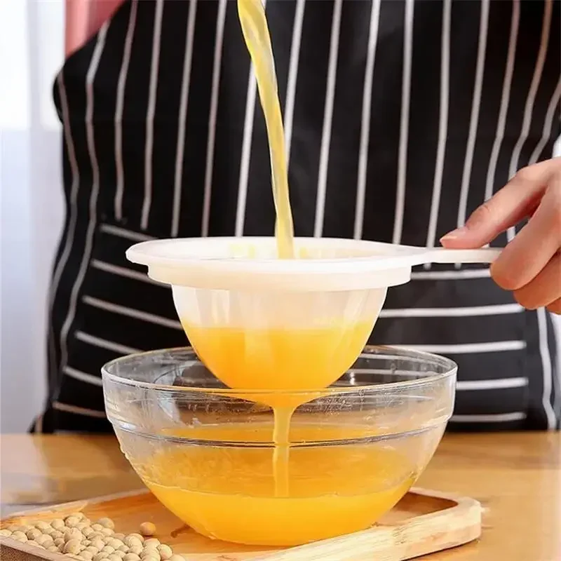 1pc 80/100/200/400Mesh Handheld Home Soymilk Milk Coffee Strainer Juice Extraction Reusable Strainer