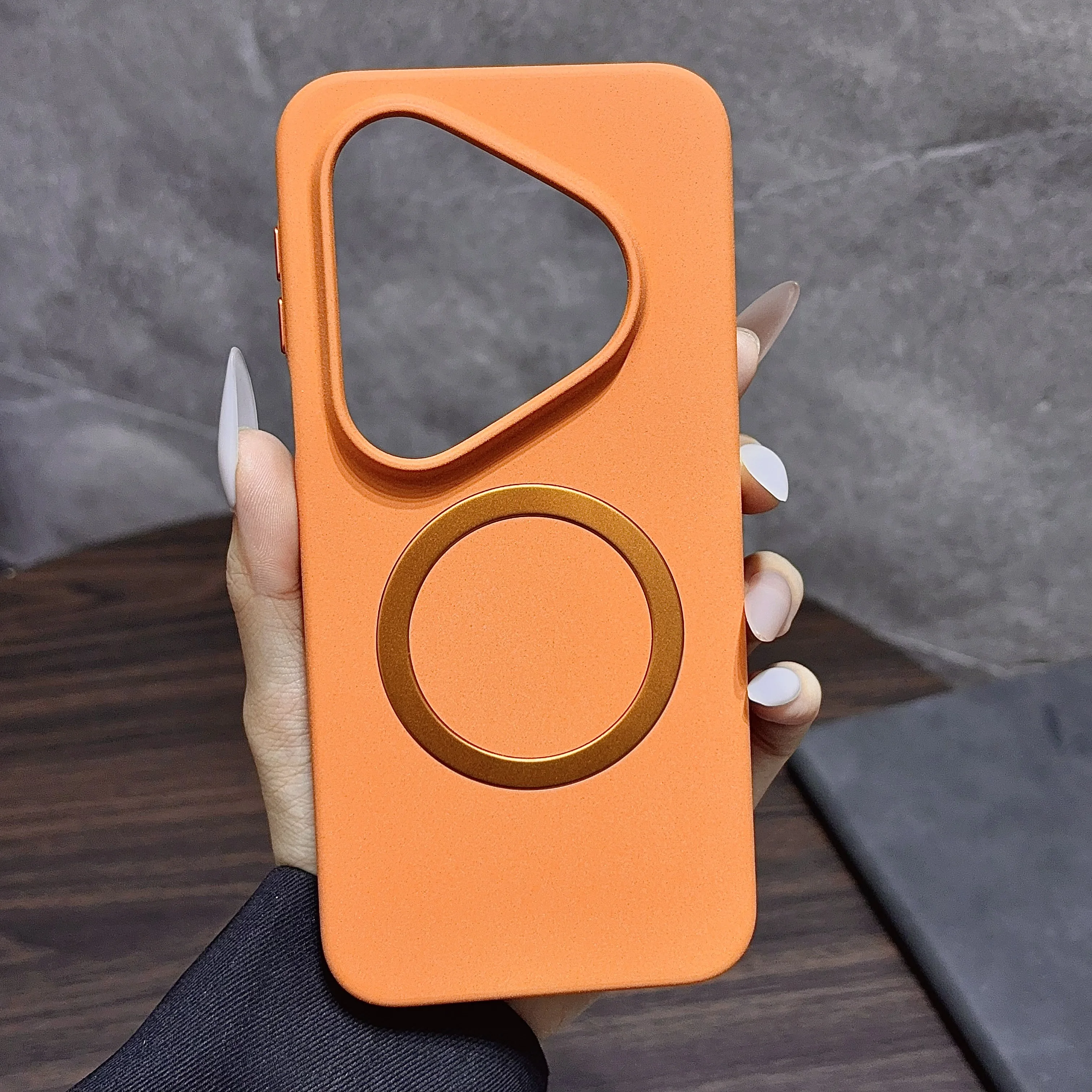 Luxury Matte Magnetic Phone Case with Soft Edge and Anti-Drop Protection