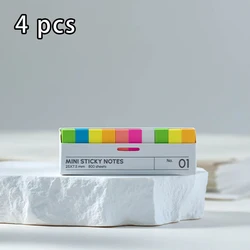 Pack of 800 Assorted Waterproof Sticky and Index Notes with Labels (4 pcs white)