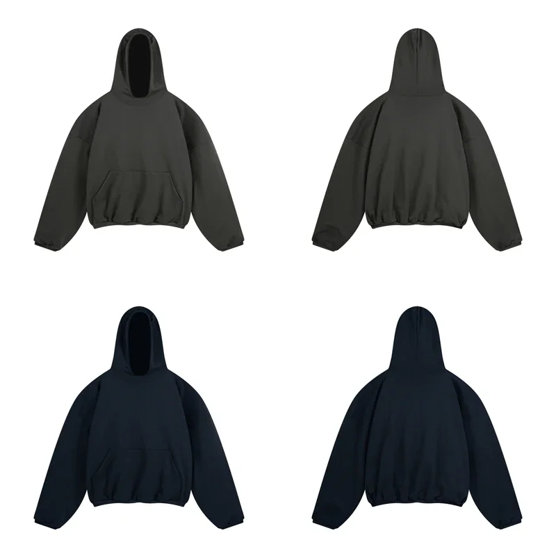 

Double Layer Solid Color SEASON 6 Hoodie Men Women Kanye West Streetwear Sweatshirt High Quality Loose Heavy Fabric Pullover
