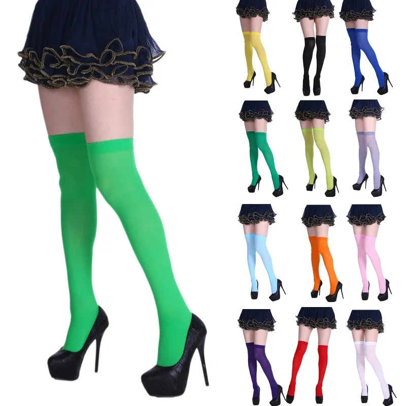 Women Non Slip Thigh High Socks Fashion Tube Stockings above Knee Cosplay Socks anime socks anime stockings