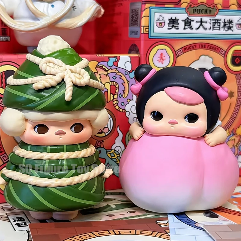 

Оригинальная фигурка изысканного ресторана Pucky, кавайная экшн-фигурка в китайском стиле, мультяшная модель, искусственная кукла, игрушка, подарок, украшение