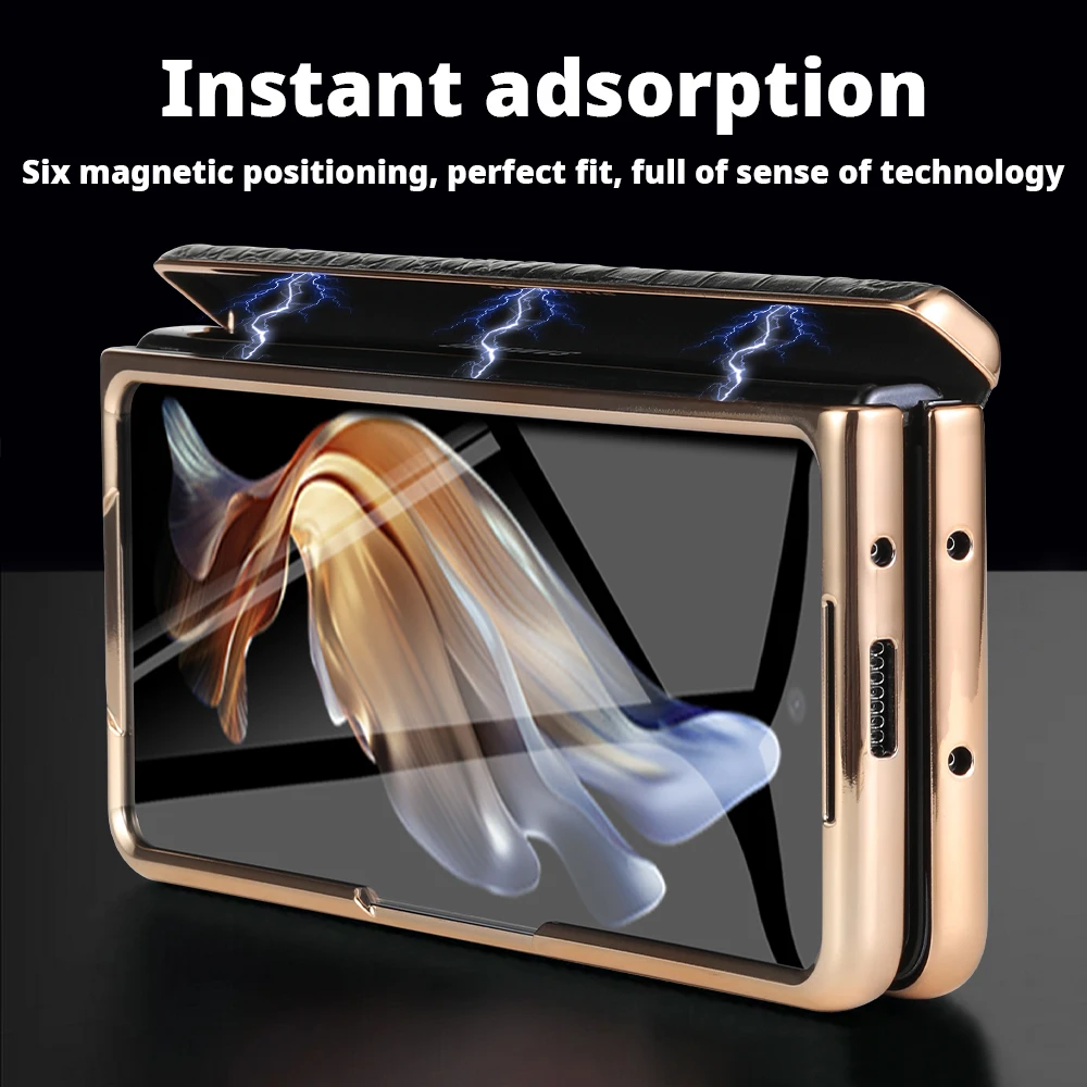 Genuine Leather Case for Galaxy Z Fold 5