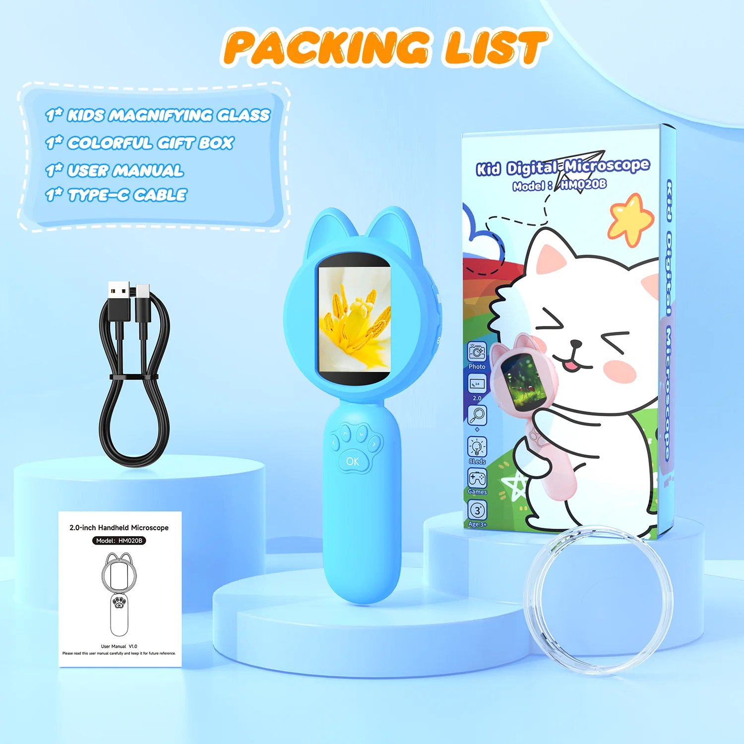 1000X Handheld Digital Microscope for Kids Image 7