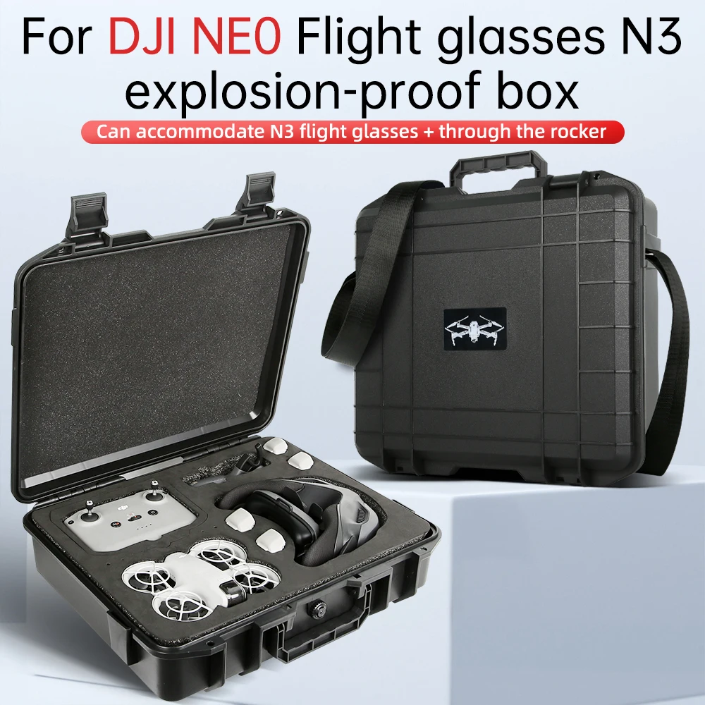 Description Picture 2 of itemRCSTQ For DJI Neo Goggles N3 Somatosensory Flight Combo Explosion-proof Case, NEO FPV/ Joystick Protector Box, RCN3 suitcase