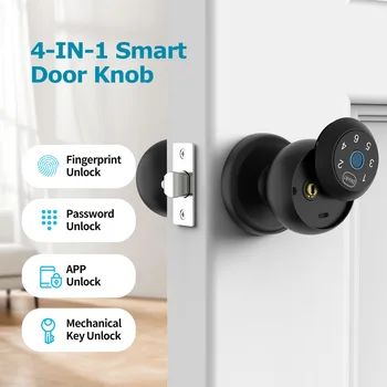 Viladepot Smart Fingerprint Door Lock with App Control & Touchscreen Keypad 2