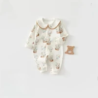 Autumn Baby Clothes Jumpsuit 100 Cotton Clothes Newborn Baby 7A Antibacterial Romper Clothes Jumpsuit Bodysuit & One Piece