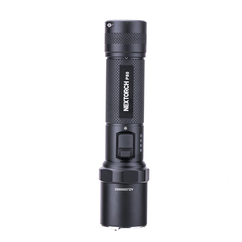 

NEXTORCH P80 P9 LED 1300LM 4 Modes Flashlight Double Switch Type-C Rechargeable Waterproof Mini Pocket Tactical Torch