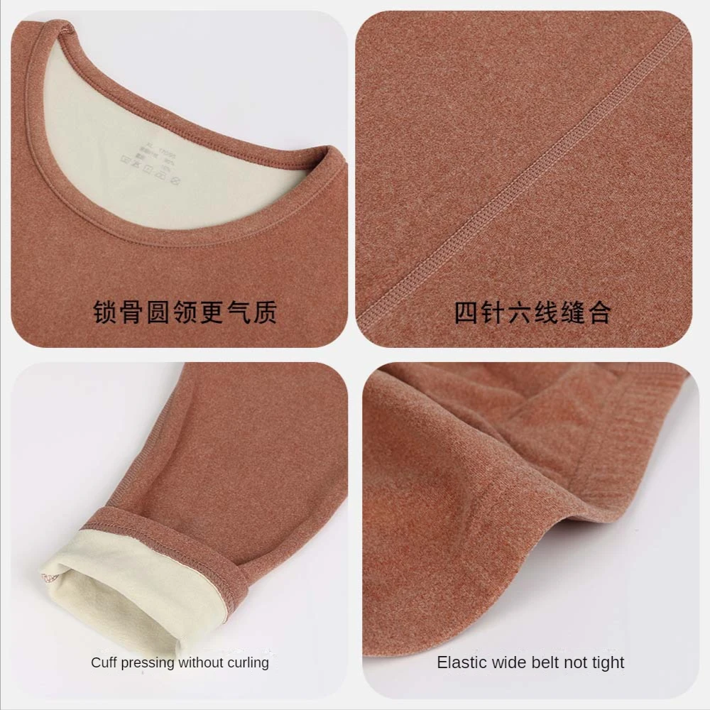 Thermal Underwear for Women Men Winter Warm Thicken Lamb Fleece High Elastic Long Johns Bottoming 2 Piece Sets Thermos Clothing