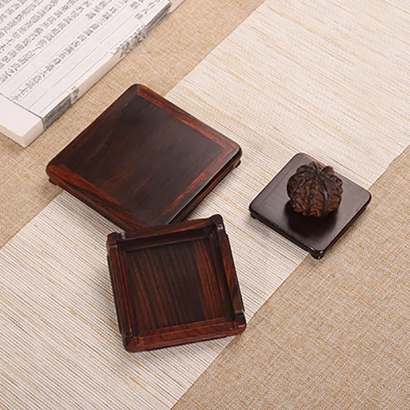 Big Red Sour Branch Chinese Old Redwood Tea Pot, Strange Stone, Antique Decoration, Mini Bonsai Base, Solid Wood Support