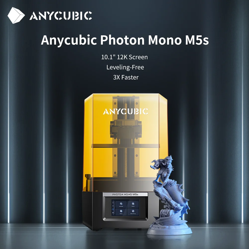 ANYCUBIC Photon Mono M5s 12K Resin 3D Printer 10.1 Inch UV LCD 3D