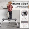 VEVOR Folding Work Platform Aluminum Drywall Stool Ladder Heavy Duty Work Bench w/ Non-Slip Feet for Washing Vehicles Painting 5