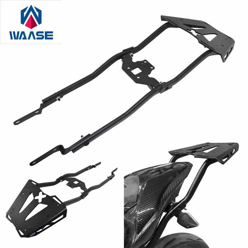 

WAASE Rear Luggage Rack Carrier Case Support Holder Bracket For Kawasaki Z900 Z 900 ABS 2017 2018 2019 2020 2021 2022 2023