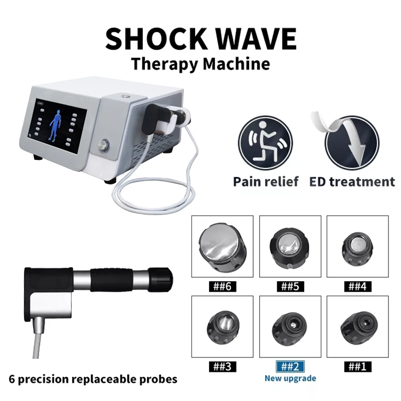 New Pneumatic Shock Wave Therapy Machine Pain Relief Body Relax Vibrator Massager Shockwave Physiotherapy Health Care Machine pneumatic vibrator gt4 6 8 10 13 16 20 25 turbine vibrator