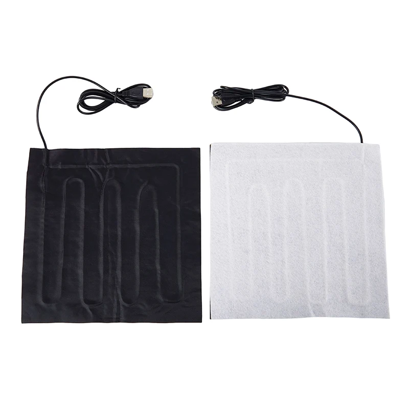 USB 섬유 히터 탄소 전기 온열 재킷 쿠션, 겨울 조끼, 온열 의류, 따뜻한 패드, 마우스 패드, 22x22cm, 5V