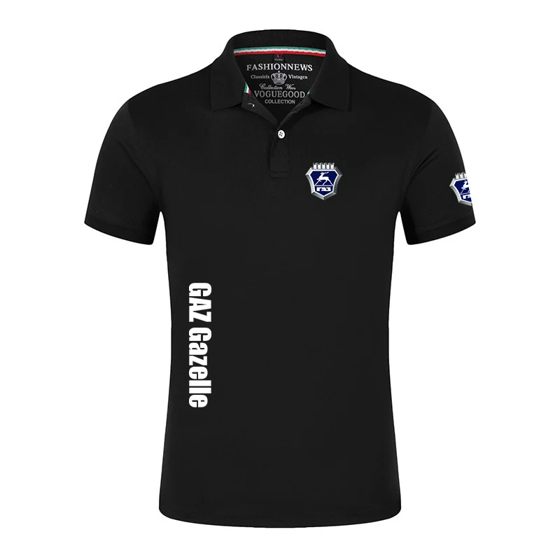 

2024 men's new GAZ Gazelle summer new fashion eight-color Polo leisure sports short-sleeved shirt