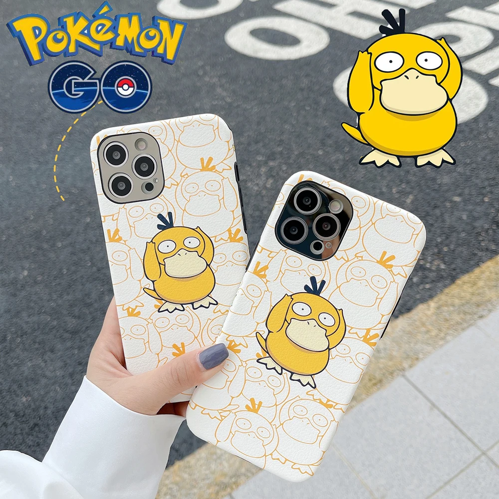 Чехол для телефона Pokemon Psyduck Snorlax Cortex iPhone 11 12pro Max 8 7 Plus Xr XsMax X Xs SE противоударный