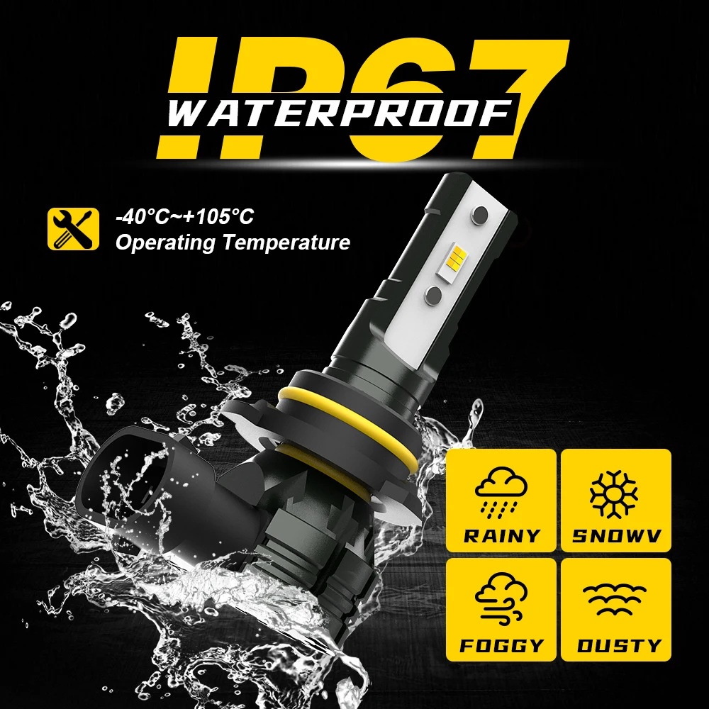 BMTxms 12000LM 9005 HB3 HB4 9006 H10 9145 LED 안개등 DRL 램프 캔버스 마쓰다 2 3 CX9 RX8 혼다 CRV 스바루 포레스터 임프레자용