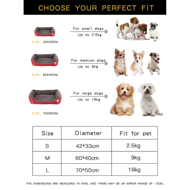 Dog Bed Winter Pet Beds Cat Sofa Accessories Small Big Cushion Dogs Pets Supplies Baskets Large Basket Mat Bedding Kennel Fluffy 6