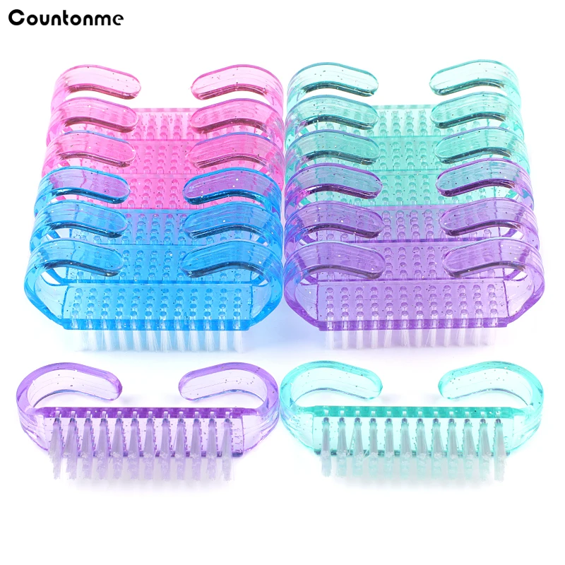 Cleaning Nail Brush Tools 50Pcs/Lot Colorful Plastic Dust Cleaner Brushes Nail Art Manicure Pedicure Powder Soft Remover nail art brushes,nail brushes,nail art tools,nail cleaning brush