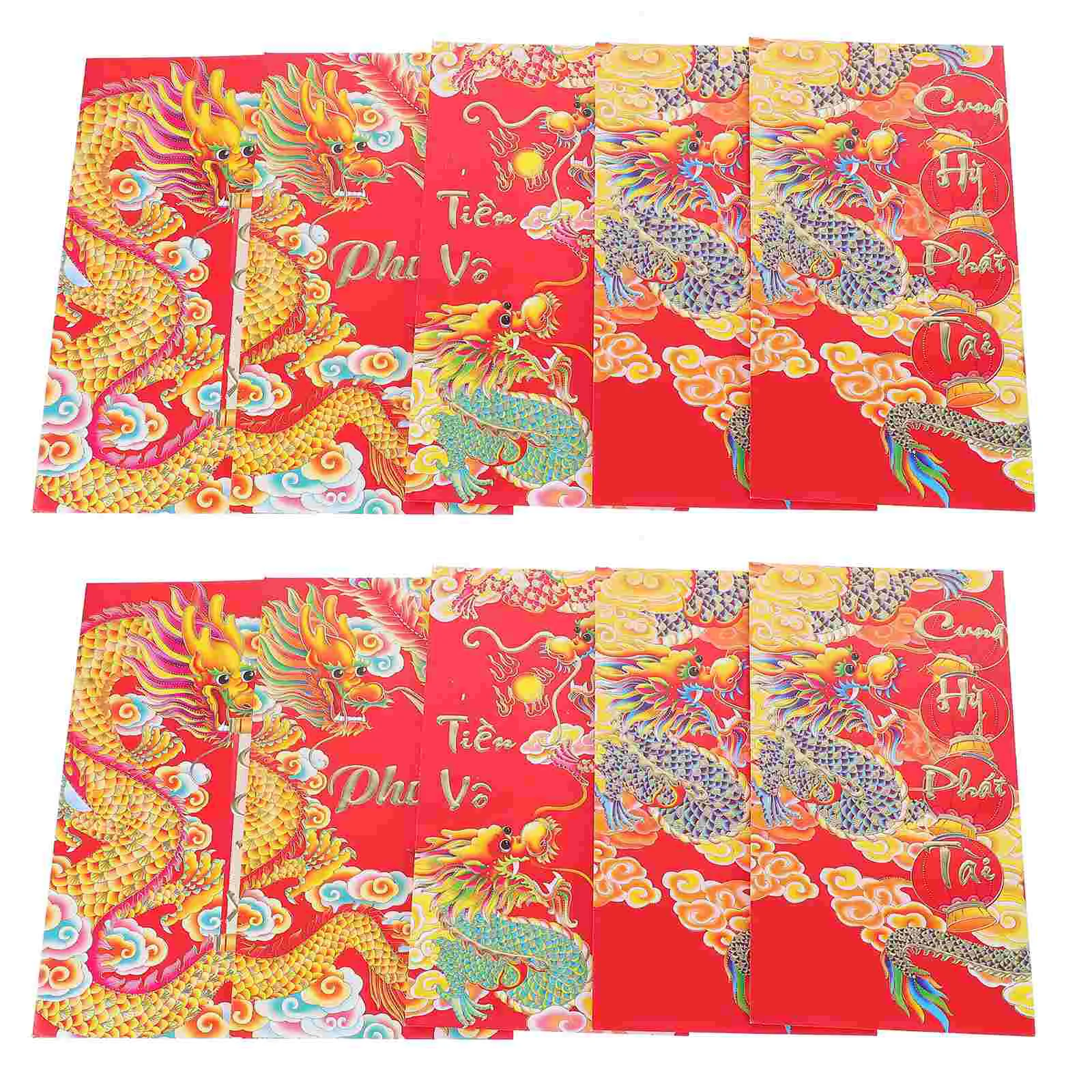 

HongBao Chinese Style Red Envelopes New Year Money Packets Lucky Money Bags Red Envelopes Pockets (Mixed Style)