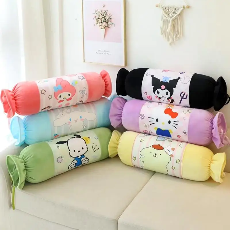 

70cm Sanrio Removable Plush Pillow Cushion Kawaii Anime Hello Kitty Melody Kuromi Cinnamoroll Super Soft Plush Toy Birthday Gift