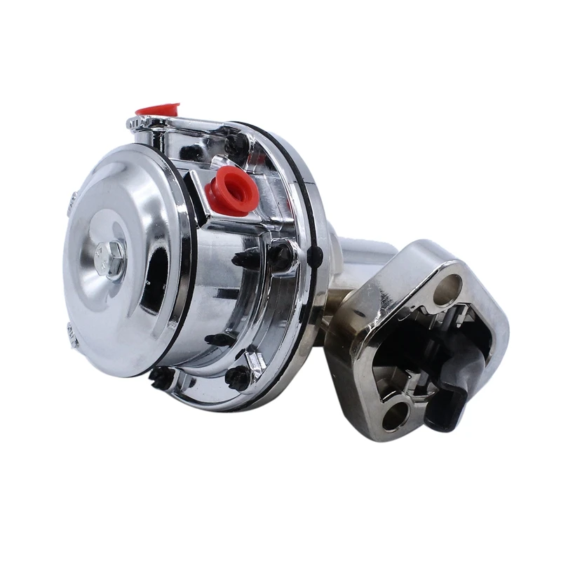 Chevy 소형 블록 기계식 연료 펌프, 밸브 2 개, 80 GPH 8 PSI - SBC (262-400), 크롬 자동차 액세서리, V8
