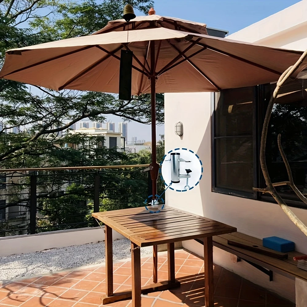 1pcs Outdoor Terrace Umbrella Clip Deck Bench Partner Frame Fixed Clip Railing Boat Pole Fence Wild Dining Table Fixed Fixture 4