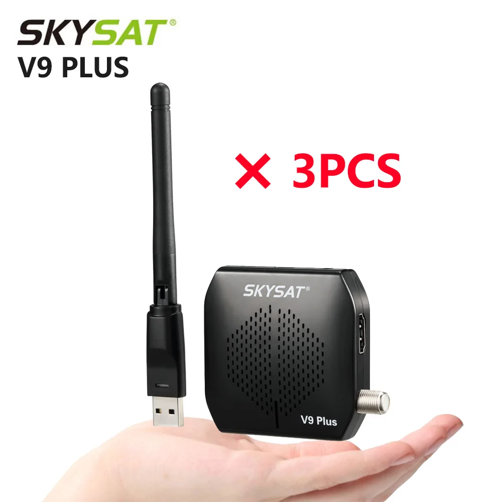 [3PCS ] SKYSAT V9 Plus Satellite Receiver DVB S2 unterstützung CS