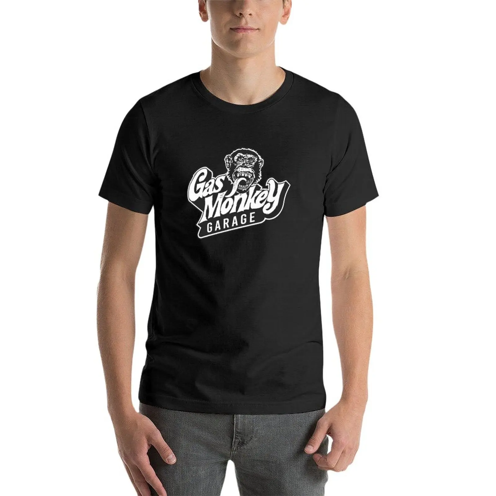 Garage monkey graphic tee – multiple color options displayed