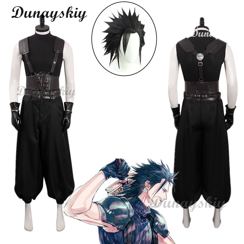 

Game Final Fantasy VII Rebirth Zack Fair Cosplay Costume Wig Accessory Suit Shoes Halloween Carnival Outfit