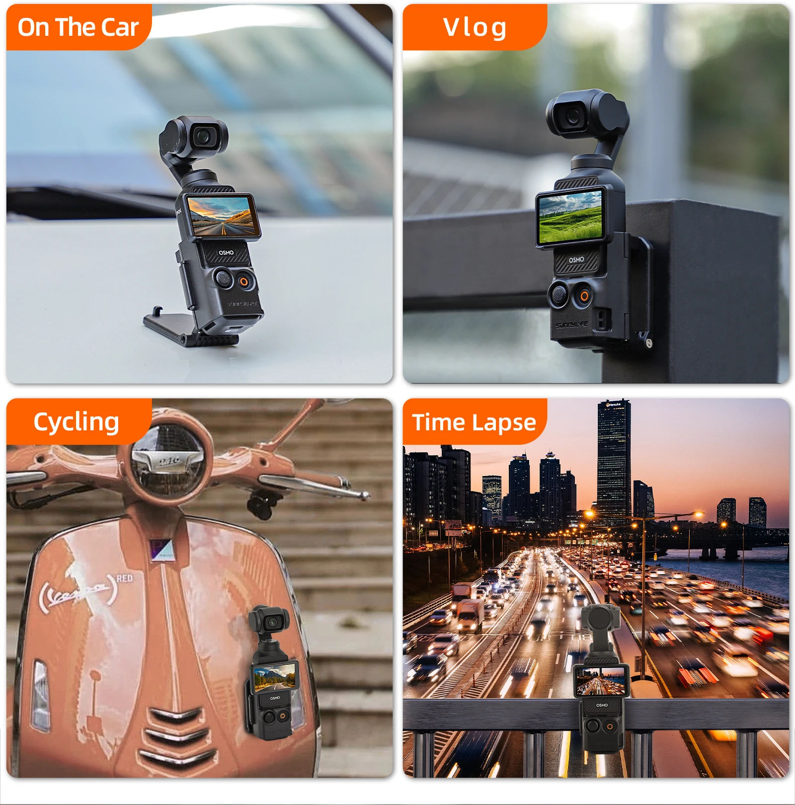 DJI Osmo Pocket 3 Magnetic Camera Desktop Base Stand Holder Expansion Adapter Mount Bracket Adjustable Clip Clamp Mount camera accessories,action camera accessories,handheld gimbal accessories