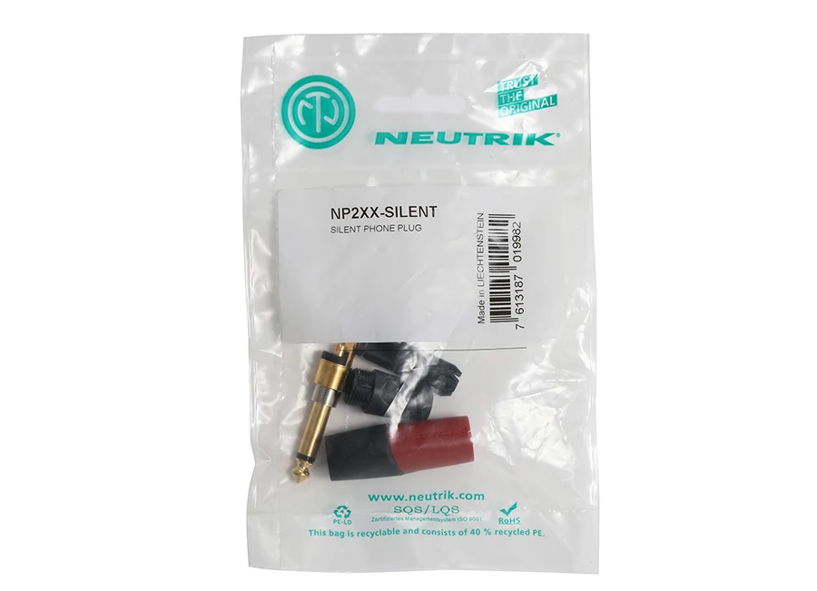 NP2RX-AU-SILENT/NP2XX-SILENT TR6,35 mm/(1/4" Jack) Angle Professional Instrument (Gitarre) Silent Plug Switc – Detail 13