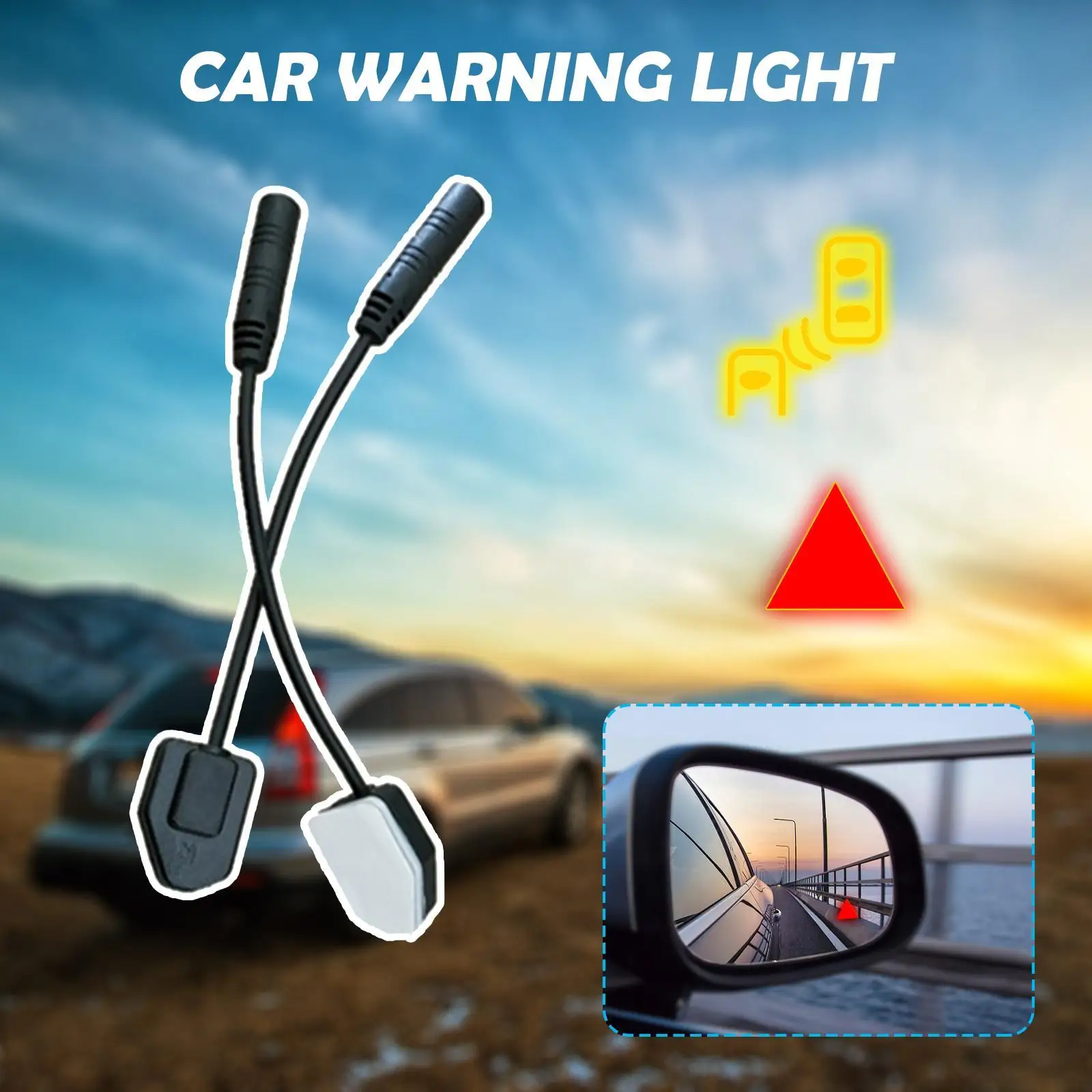 Car Blind Spot Monitoring System Bsd Lens Light Led Safety Indicator