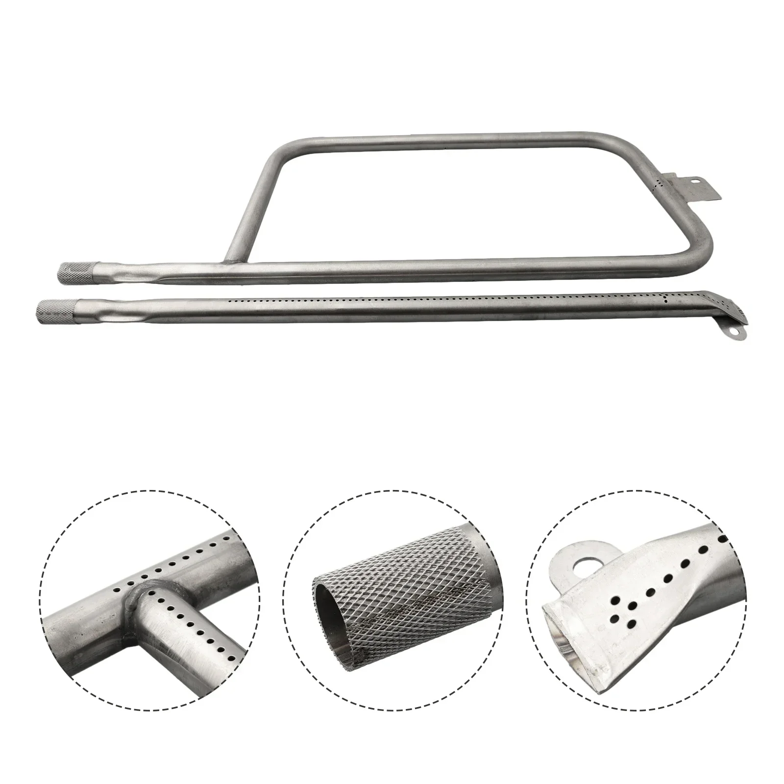 Grill Burner Tubes for Weber Q300/Q3000 Series Gas Grill for Weber Q3200 Burner Barbecue Grill Stainless Steel Tube