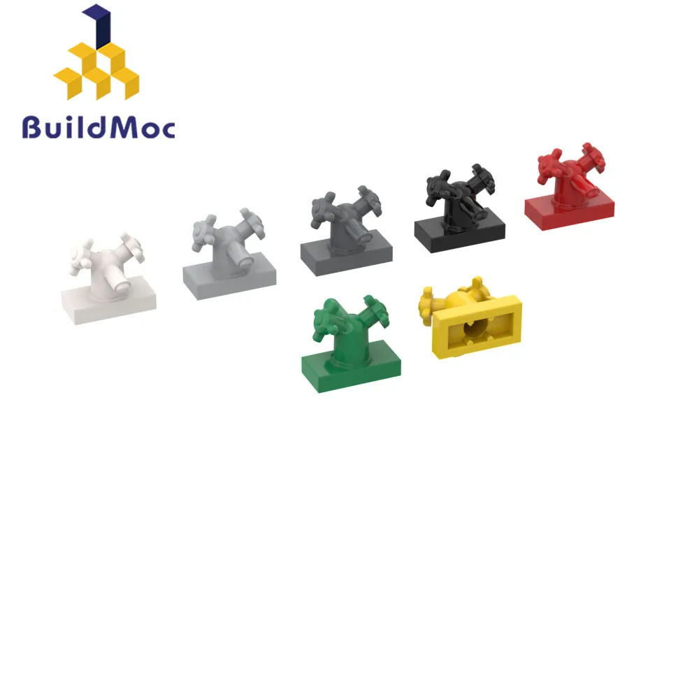 10Pcs High-Tech Assemble Particle 13770 1X2 Faucet Building Blocks Kit Replaceable Part Toys For Children Gifts