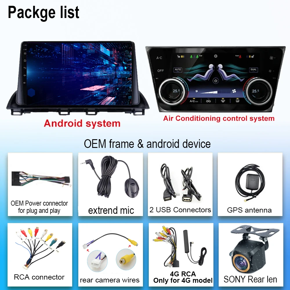 Android 13 For Mazda 3 Axela 2014 - 2019 Car Dvd Auto Radio Stereo Multimedia Player GPS Navigation 5G wifi BT No 2din DVD CPU