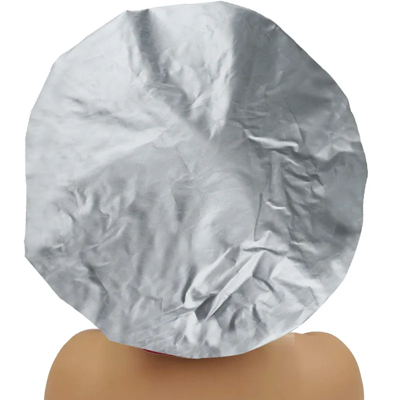 Shower Cap Large Adjustable Reusable Double-Layer Waterproof Bath Cap for Women Girls Braids SPA Long Hair