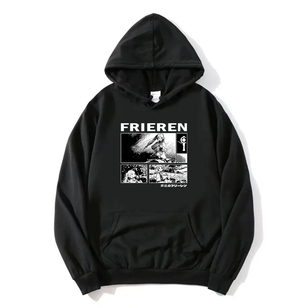 

Anime Sousou No Frieren Beyond Journey's End Fashion Sweater Plush Long Sleeved Hooded Unisex Pullover